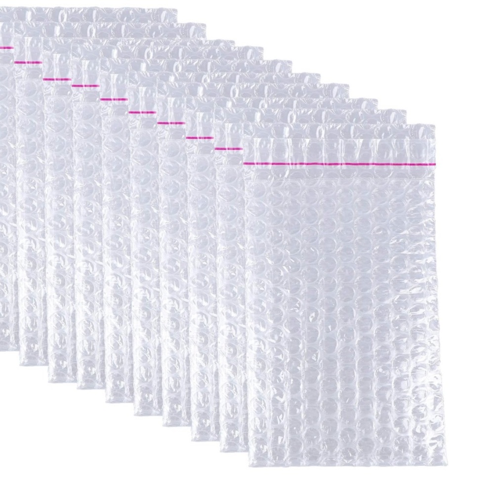 100-Pack 4"x6" Self-Seal Bubble Wrap Bags/Pouches 4”x6”
